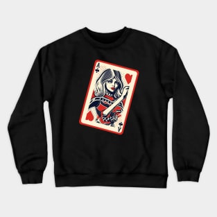 False Queen Card Crewneck Sweatshirt